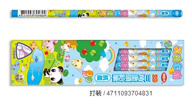 利百代 CB-142 可愛家族抗菌三角鉛筆 -12支入 / 盒