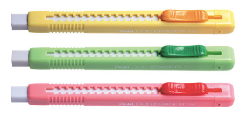 Pentel 飛龍 ZE80 CLIC ERASER 自動橡皮擦 / 支 (顏色隨機出貨)