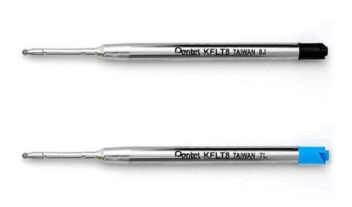 Pentel 飛龍 KFLT8 Sterling不鏽鋼原子筆芯 0.8 mm / 支