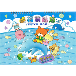 寶島牌 N12-332 雙線俏皮12K素描剪貼本(10本入/包)  