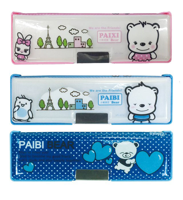 荃翔 00025 派芘熊雙面鉛筆盒 / 個