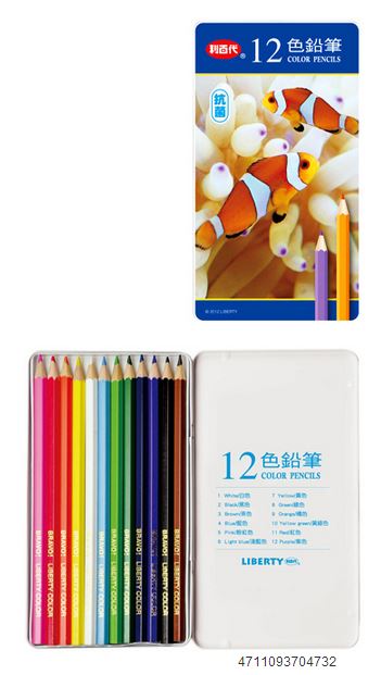 利百代 CC-086 小丑魚色鉛筆12色 / 盒