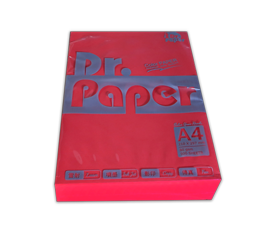 Dr.paper進口80gsm A4多功能色紙-大紅500入/包(A4#250)