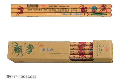 利百代 CB-121 原木三角轉寫椰子蟹鉛筆 -12支入 / 盒