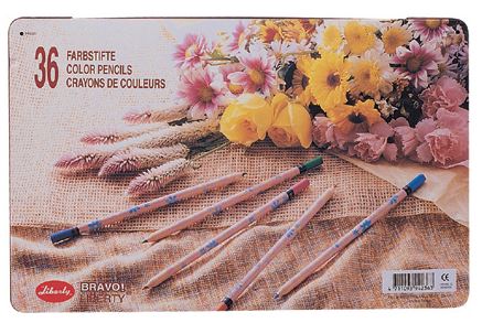 利百代 CC-236 原木印花色鉛筆36c / 盒