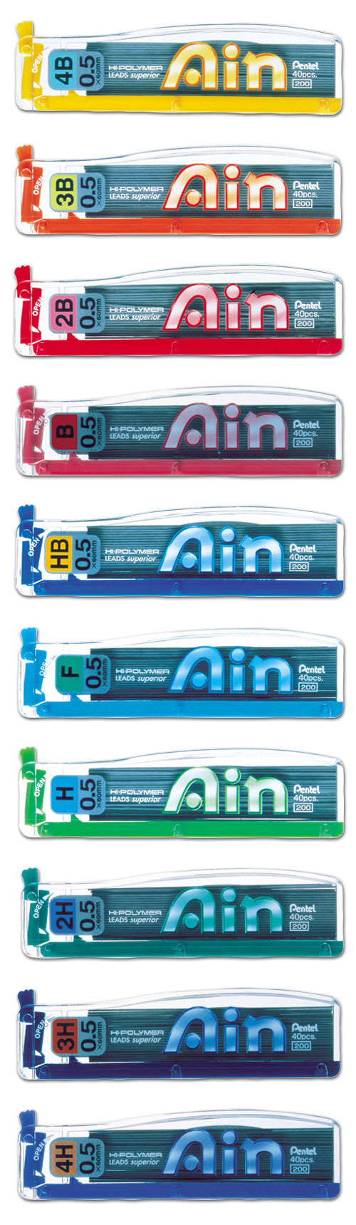 Pentel 飛龍 C255 Ain自動鉛筆芯 0.5mm -40支入 / 個