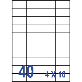 裕德3合1電腦標籤40格 20張/包 US4461