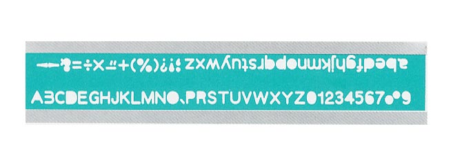  LIFE 徠福 TP-725A 英文數字定規(針筆專用) / 片