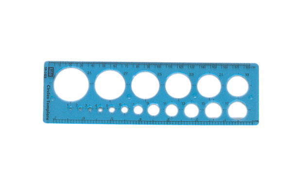   LIFE 徠福 TP-105 射出成型定規(圓定規)-58x193X1MM / 片