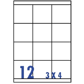裕德3合1電腦標籤12格直角 20張/包 US4279