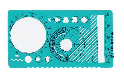  LIFE 徠福 TP-807A 名片型定規-90x50x0.5MM / 片