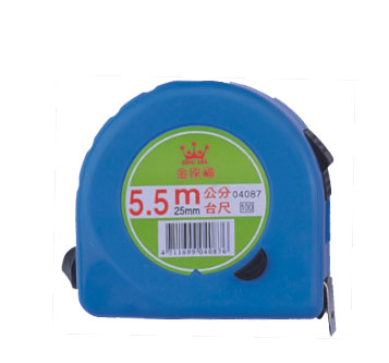  LIFE 徠福 NO.4087 彩色鋼捲尺(5.5m/25mm台尺公分) / 個