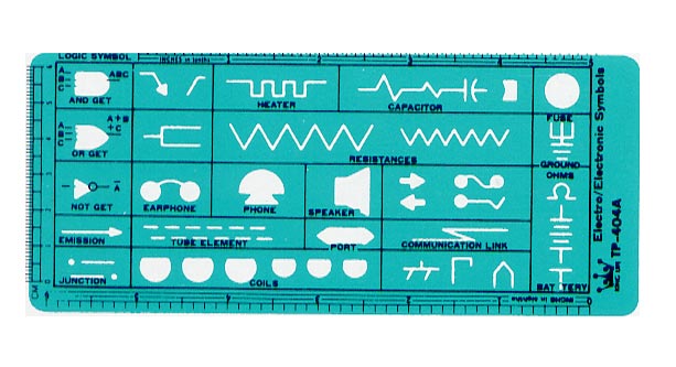  LIFE 徠福 TP-404 電腦流程電子電工符號定規-73x171x0.8MM / 片