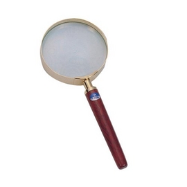 LIFE 徠福  NO.7096 高倍率放大鏡-6倍(3吋花梨木金框高倍率) / 支