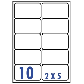裕德3合1電腦標籤10格圓角 20張/包 US4268