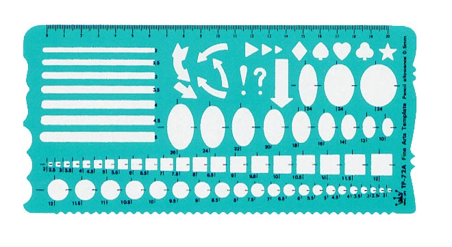  LIFE 徠福 TP-72A 美術定規-111x233x0.8MM / 片