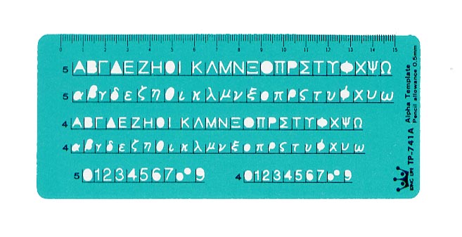  LIFE 徠福 TP-741A 特殊符號定規-73x171x0.5MM / 片