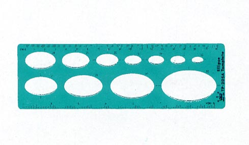 LIFE 徠福 TP-205A 橢圓定規-60x193x0.8MM / 片