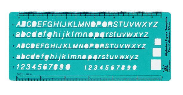  LIFE 徠福 TP-708SA 英文數字定規(針筆專用) / 片