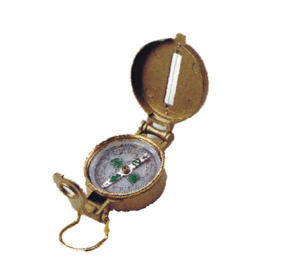  LIFE 徠福 NO.350 台製指南針(指北針)-登山用50MM/黃銅 / 個