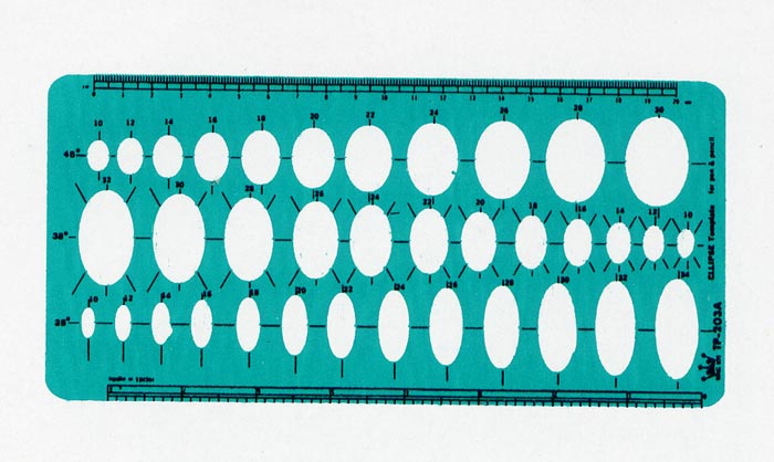 LIFE 徠福 TP-203 橢圓定規 / 片