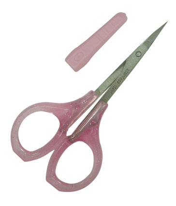 LIFE 徠福  NO.2010 美容剪刀塑膠柄 (塑膠柄/曲93mm) / 支