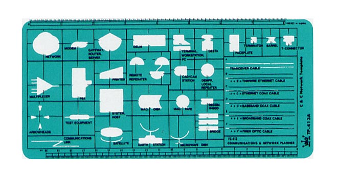  LIFE 徠福 TP-413A 電腦流程電子電工符號定規-111x233x0.8MM / 片