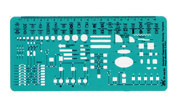  LIFE 徠福  TP-462A 電氣符號定規-110x233x0.8MM /片   