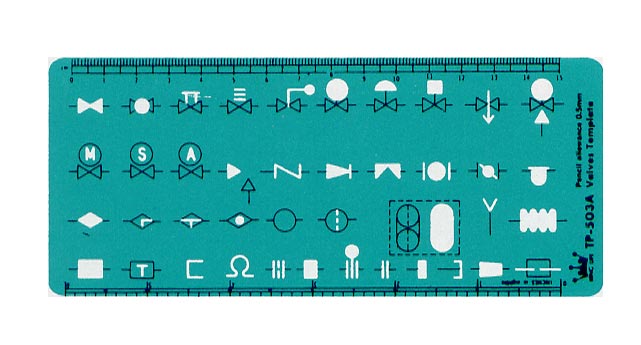  LIFE 徠福 TP-503A 配管符號定規-73x171x0.8MM / 片