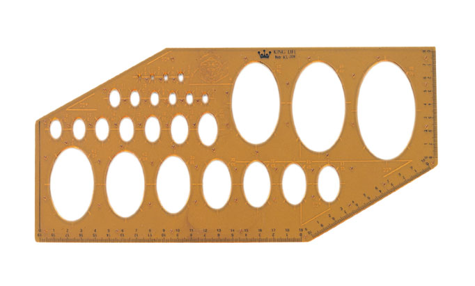  LIFE 徠福 KL-206 射出成型定規-145x295x1.3MM(凸點鉛筆、針筆兩用) / 片
