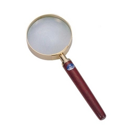 LIFE 徠福  NO.7095 高倍率放大鏡-6倍(2 1/2吋花梨木金框高倍率) / 支