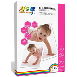 彩之舞 4x6 190gsm防水亮面白金數位相紙 50入/包 HY-B93