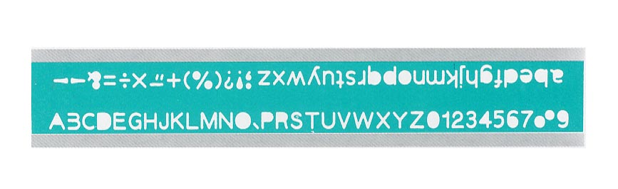  LIFE 徠福 TP-726A英文數字定規(針筆專用) / 片