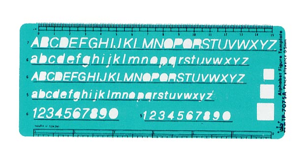 LIFE 徠福 TP-707S 英文數字定規(0.5mm筆專用) / 片