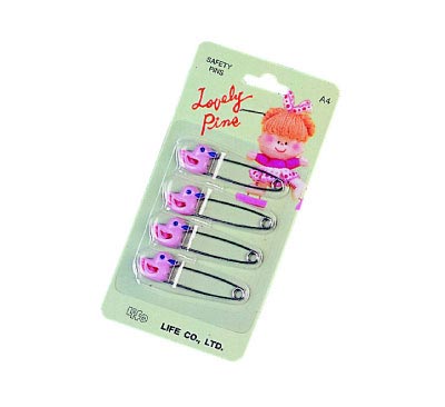 LIFE 徠福 A-4 安全別針(每排12卡48支入) / 盒