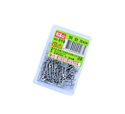 LIFE 徠福 NO.310 別針(20mm60支入) / 盒