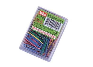 LIFE 徠福 NO.106 彩色迴紋針(28mm70支入) / 盒