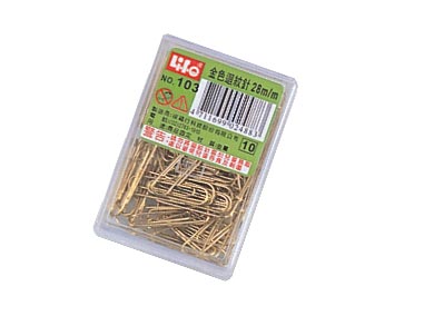 LIFE 徠福 NO.103 金色迴紋針(28mm70支入) / 盒
