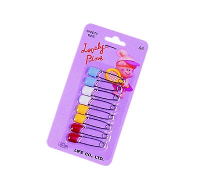 LIFE 徠福 A-8 安全別針(每排12卡96支入) / 盒