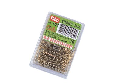 LIFE 徠福 NO.104 金色迴紋針(33mm50支入) / 盒