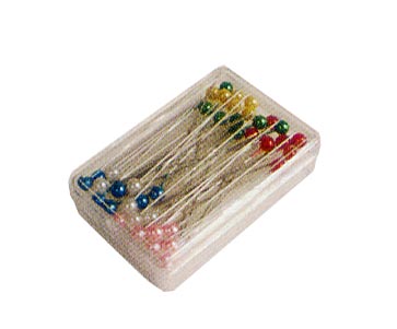 LIFE 徠福 NO.2195 日本彩色珠針(45mm/40支入) / 盒