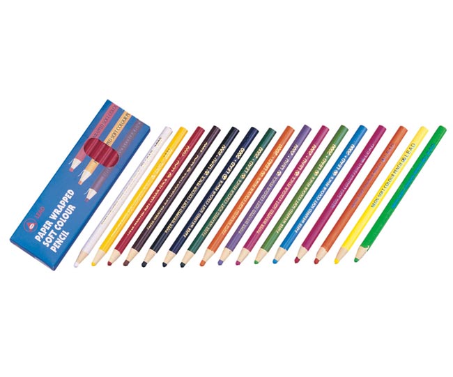 LIFE 徠福 NO.2000 利得紙捲蠟筆(16色顏色可選) -12支入 / 盒