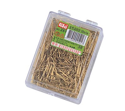 LIFE 徠福 NO.251 金色迴紋針(28mm230支入) / 盒