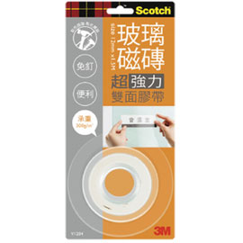 【3M】V1204 Scotch 玻璃磁磚 超強力雙面膠帶/個