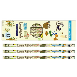 【雄獅】112 2B 愛地球Love Earth圓桿塗頭鉛筆 12入/打