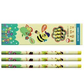 【雄獅】NO.1101 昆蟲寶貝六角轉印塗頭鉛筆 12入/打 