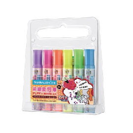 【雄獅】PFM-60 彩繪發泡筆6色 20ml/組