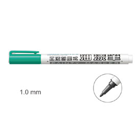 【雄獅】V-310 直液前壓式油漆筆1.0mm 綠色/支