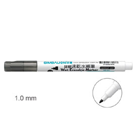 【雄獅】WE-607 速乾水擦筆 1.0mm 黑色/支