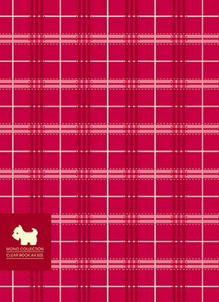 博崴 AM2285 MONO布格紋資料簿-紅(10入) / 個